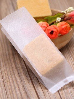 ซองขุ่นใส่สบู่ เกล็ดเงิน 4*13+2.5 cm. 100 ชิ้น