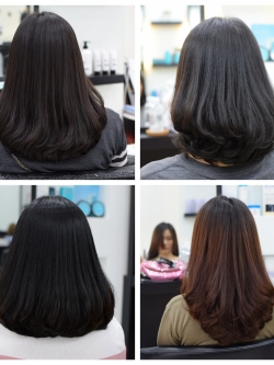 ยืดผมวอลลุ่มดัดปลาย