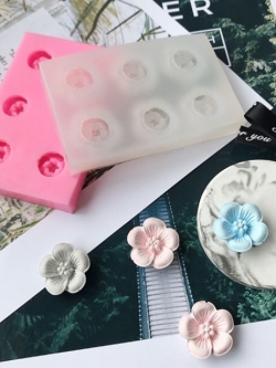 แม่พิมพ์ซิลิโคนรูปดอกซากุระ 6 ช่อง 004556