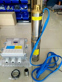 โซล่าปั๊ม (Solar Pump) ชนิด Submersible ขนาด 15A 48V 750W 0.55kW