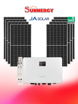 ชุดโซลาร์เซลล์ระบบออนกริด Sungrow ขนาด 5KW 1PH