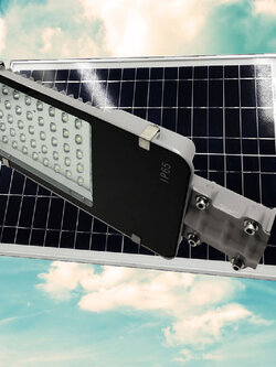 โคมไฟ LED Solar Street Light ขนาด 40W รุ่น STCLF-SLS40W