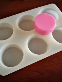 แม่พิมพ์ซิลิโคน วงกลม 100g 7*2.5 cm 000136