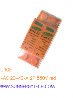 Surge แบบ SPD DC ขนาด 20-40kA 550V 2P (SNT)