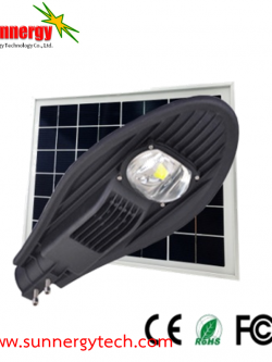 โคมไฟ Solar Street Light ขนาด 20W พร้อมแผงโซล่าเซลล์ 30W