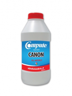น้ำหมึกเติม (Refill Inkjet) คอมพิวท์ For CANON All model Magenta 1000CC สีแดง