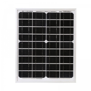 แผงโซล่าเซลล์ ชนิด Mono-Crystalline ขนาด 20W