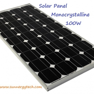 แผงโซล่าเซลล์ ชนิด Mono-Crystalline ขนาด 100W (มอก.)