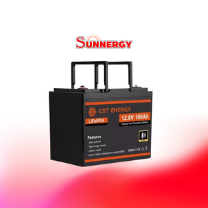 CST ENERGY 12.8V 100Ah Bluetooth LiFePO4 Lithium Deep Cycle Battery