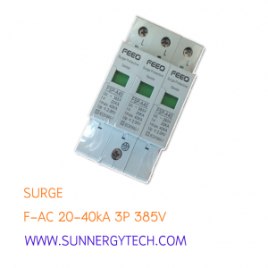Surge แบบ SPD AC ขนาด 20-40kA 385V 3P (FEO)