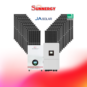 ชุดโซลาร์เซลล์ระบบไฮบริด DEYE ขนาด 15KW 3PH พร้อมแบตเตอรี่ ATE 51.2V 200Ah