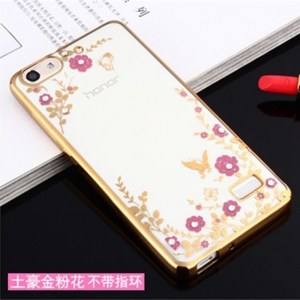 Case Huawei G-Play Mini (Honor 4C) / Pre-order * เคสหรูหราเทคนิคการชุบทอง TPU ซิลิโคนอ่อนนุ่ม *