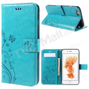 Case iPhone 6s Plus / 6 Plus / Pre-order * เคสหนังกระเป๋าสตางค์ ผีเสื้อลายบนพื้นผิว *