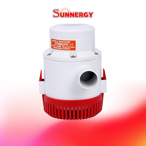 โซล่าปั๊ม (Solar Pump) ยี่ห้อ Bilge ขนาด 3700GPH 24V