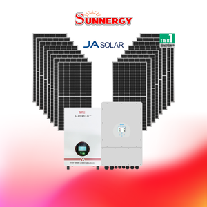 ชุดโซลาร์เซลล์ระบบไฮบริด DEYE ขนาด 10KW 3PH พร้อมแบตเตอรี่ ATE 51.2V 200Ah