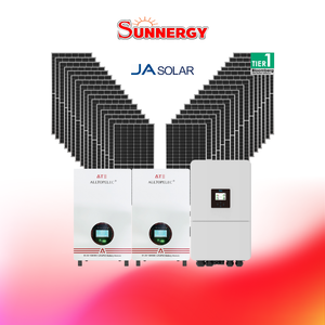 ชุดโซลาร์เซลล์ระบบไฮบริด DEYE ขนาด 20KW 3PH พร้อมแบตเตอรี่ ATE 51.2V 200Ah