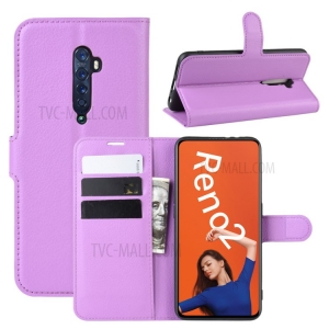 Case OPPO Reno 2 / พรีออเดอร์ * ผิวลิ้นจี่หนังเคส สไตล์กระเป๋า: 3 ช่องเสียบการ์ด + กระเป๋าเงินสด 1 ช่อง *