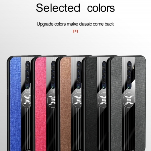 Case OPPO Reno 2 / พรีออเดอร์ * XINLI เย็บผ้าเนื้อกันกระแทกเคส TPU *