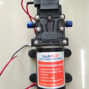 โซล่าปั๊ม ชนิดไดอะแฟรม (Diaphragm) ขนาด 5.0LPM 12VDC 5A