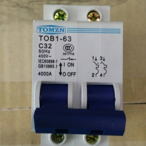 Breaker แบบ MCB AC 32A 400V 2P (TMZ)