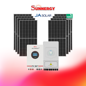 ชุดโซลาร์เซลล์ระบบไฮบริด DEYE ขนาด 5KW 3PH พร้อมแบตเตอรี่ ATE 51.2V 100Ah