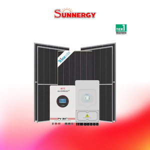 ชุดโซลาร์เซลล์ระบบไฮบริด DEYE ขนาด 3KW 1PH พร้อมแบตเตอรี่ ATE 51.2V 100Ah