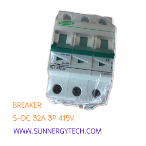 Breaker แบบ MCB DC ขนาด 32A 415V 3P (SNT)
