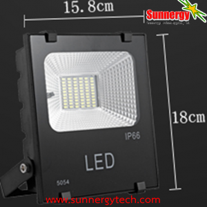 LED Solar Flood Light 20W พร้อมแบตเตอรี่ 7800mAh