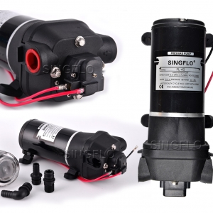 โซล่าปั๊ม ชนิดไดอะแฟรม (Diaphragm) ขนาด 17LPM 12VDC 9.2A 40PSI