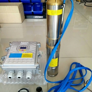 โซล่าปั๊ม (Solar Pump) ชนิด Submersible ขนาด 15A 48V 750W 0.55kW