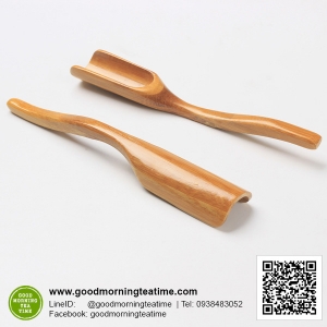 ช้อนตักใบชาทำจากไม้ไผ่ Natural Bamboo Tea Spoon