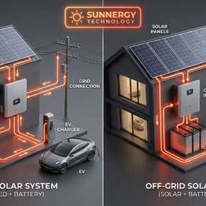 Hybrid Solar สำหรับ EV ต่างจาก On-Grid ยังไง? และแบบไหนคุ้มกว่าปี 2026