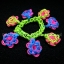 100% Silicone Loom Band สีฟ้าบลูสกาย 600เส้น ( # 26 )