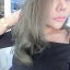 บริกานทำสีผม โทนบรอนสว่างประกายเทาเหลือบเขียว