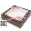 กล่องลายดอกไม้มีโบว์ โชว์สินค้า 15 x 15.5 x 4 cm 60 ชิ้น 004955