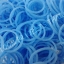 100% Silicone Loom Bands สีฟ้าคราม 600 เส้น ( # 5 )
