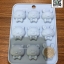 แม่พิมพ์ซิลิโคน หน้า แมว หมี กระต่าย 9 ช่อง 3.3.5*1.3 cm 001425