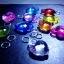 Loom Charms : หัวใจคริสตัล 10 ชิ้น