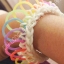 หนังยางถัก Loom Band เรืองแสง(Glow in the dark )/ Pink 100% Silicone 600 เส้น(GP)