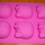 แม่พิมพ์ รูป hello kitty 6 ช่อง