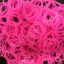 หนังยางถัก Loom Band เรืองแสง(Glow in the dark )/ Pink 100% Silicone 600 เส้น(GP)