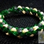 100% Silicone Loom Bands สีเขียวทหาร 600 เส้น ( # 22 )