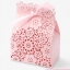 กล่องลายลูกไม้สีชมพู สำหรับใส่สบู่ 20 ชิ้น 7.5*4*4 (10) cm