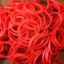 100% Silicone Loom Bands สีแดง 600 เส้น ( # 3 )