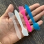 ไม้พายพลาสติก ไม้พายตักครีม ขนาด8.2*1.5cm.(100ชิ้น/ชิ้นละ1฿) ระบุสีได้