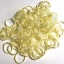 100% Silicone Loom Band สีเหลืองพาสเทล 600 เส้น (#19)