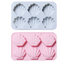 แม่พิมพ์ซิลิโคน หอย 2 แบบ 6 ช่อง 6*5.5*1.5 cm 30-35 g 005318