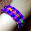 100% ซิลิโคน Loom Band สีน้ำเงินสด 600 เส้น ( # 13 )