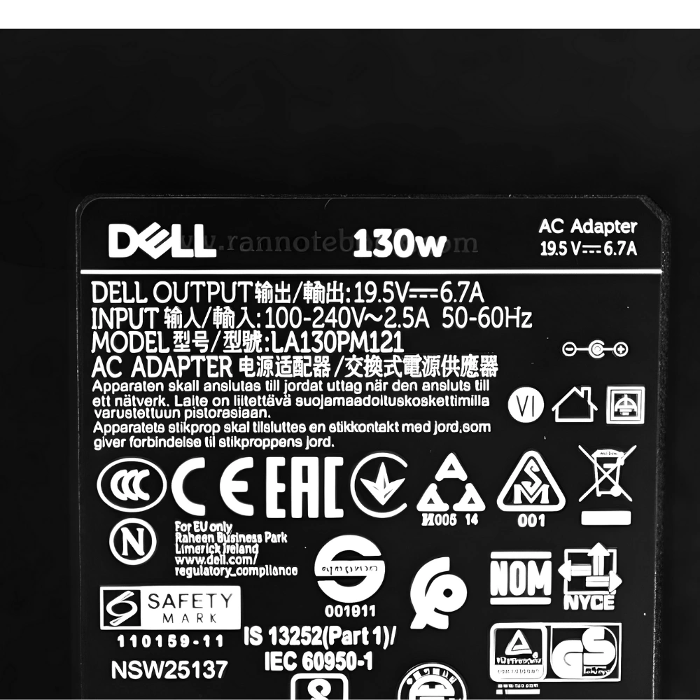 Adapter Optiplex 3050 AIO 130W 7.4mm ประกันศูนย์ Dell