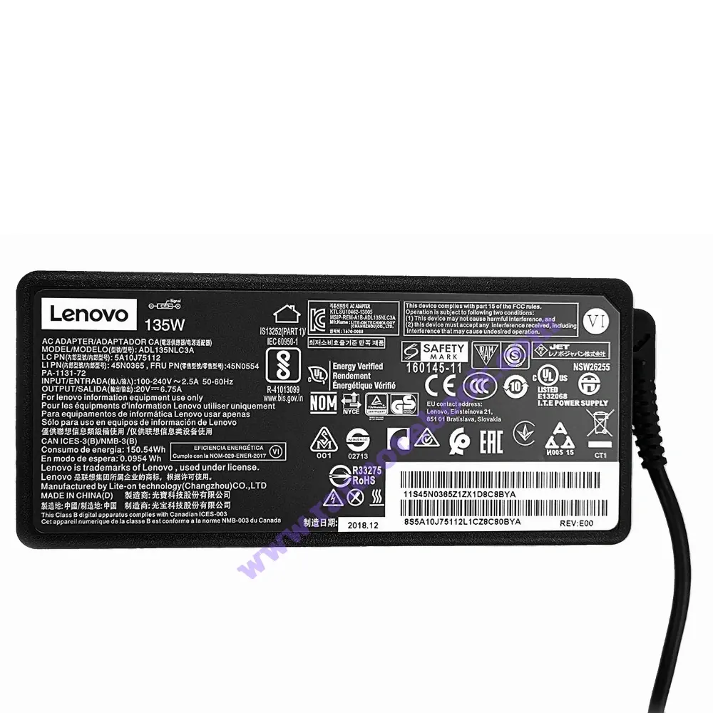 สายชาร์จโน๊ตบุ๊ค Lenovo แท้ ตรงรุ่น ประกันศูนย์ Lenovo ส่งฟรีทั่วประเทศ